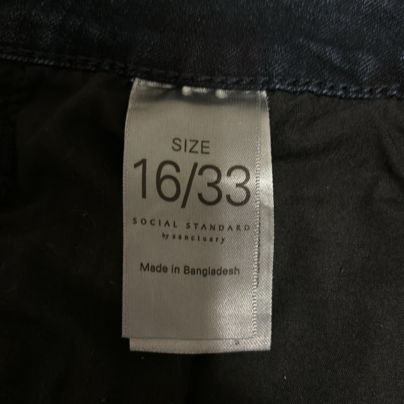Social Standard by Sanctuary slim straight women’s jeans sz 16 - Picture 7 of 9